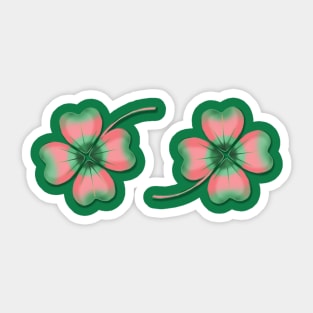 Funny Four Leaf Clover Boobs Sticker